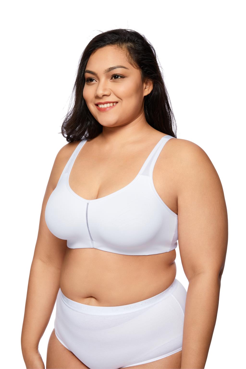 Andrea Comfort Support Wireless Soft Cup Bra |B - F Cup| Beige - Black - White