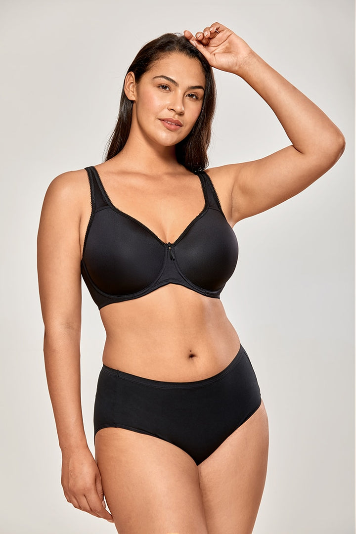 Soleil Seamless Underwire Minimizer Bra