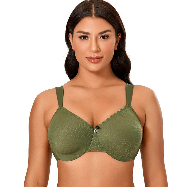 Elaine Sheer Underwire Minimizer Bra| C - F Cup | Beige - Chive - Sun Kissed