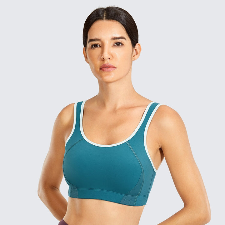 Rivka High Impact Wireless Sports Bra|B - F Cup| Blue - New Moon