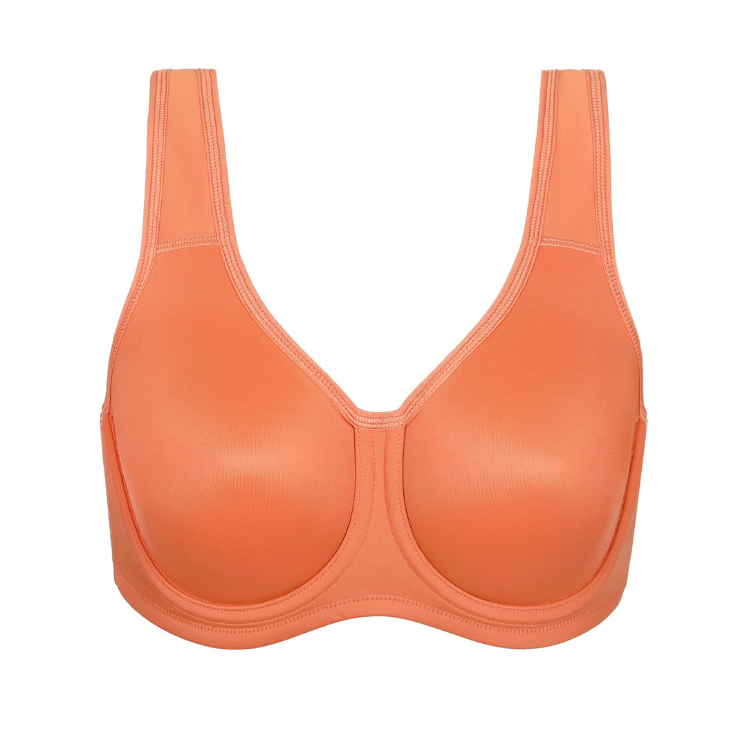 Zariyah High Impact Underwire Sports Bra |C-G Cup |Tawny Birch - Lotus Root Grey