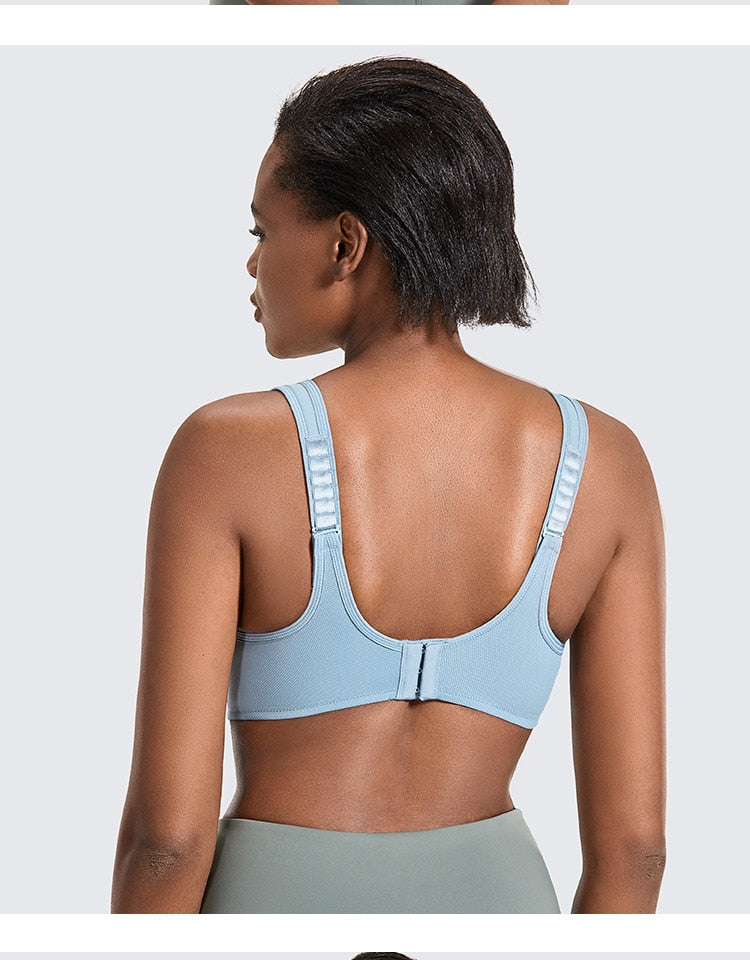 Zariyah High Impact Underwire Sports Bra |C-G Cup |Tawny Birch - Lotus Root Grey