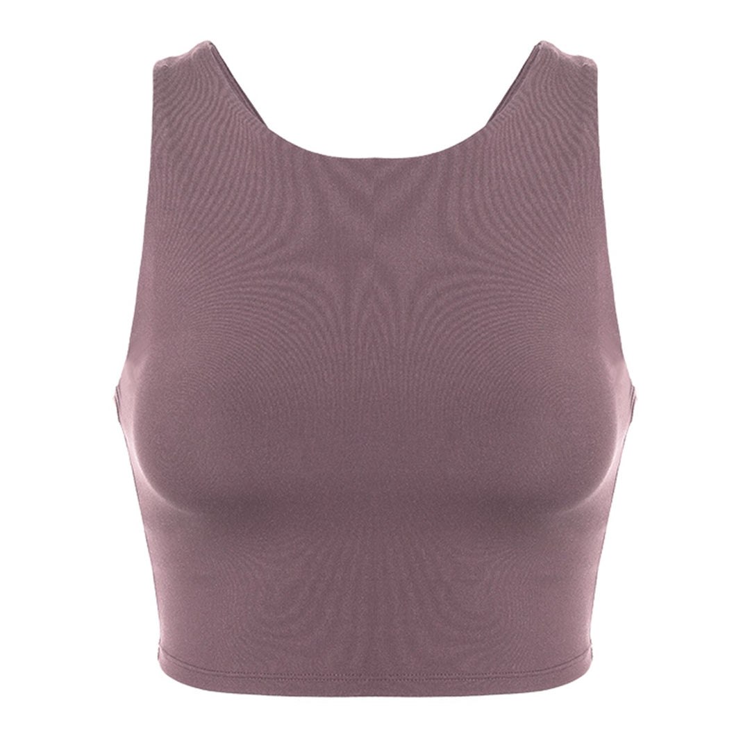 Bria Longline Workout Tank Top with Built in Bra