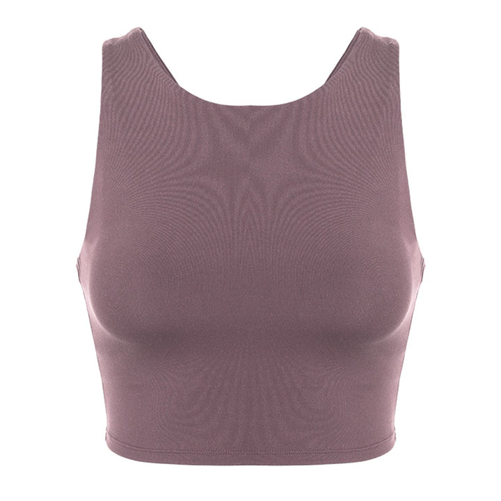 Bria Longline Workout Tank Top with Built in Bra