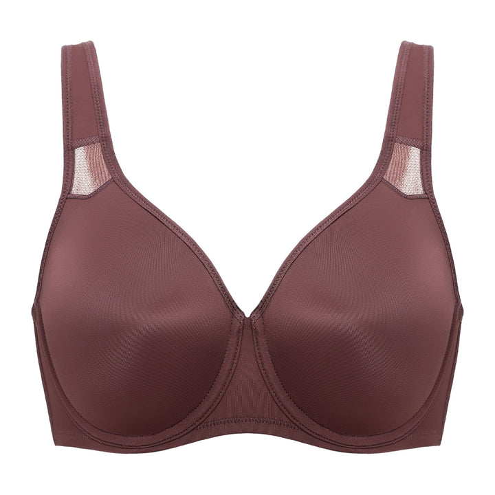 Julia Smooth Underwire Minimizer Seamless Bra | B-H Cup| Marron