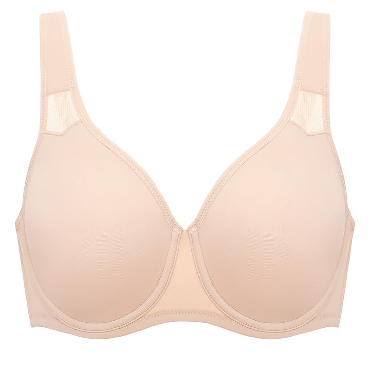 Julia Smooth Underwire Minimizer Seamless Bra | B-H Cup| Beige-Black