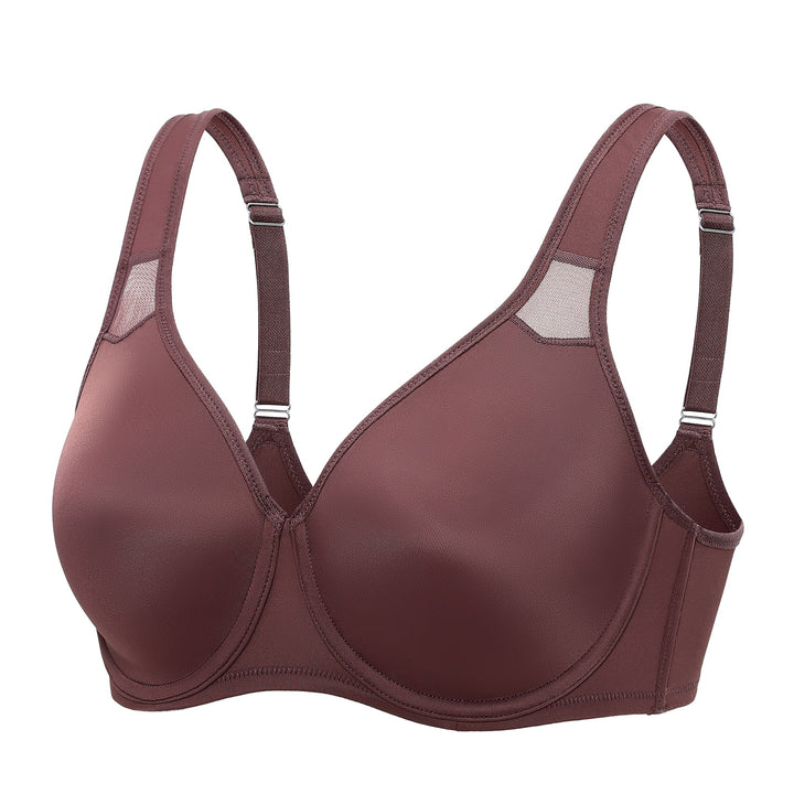 Julia Smooth Underwire Minimizer Seamless Bra | B-H Cup| Marron