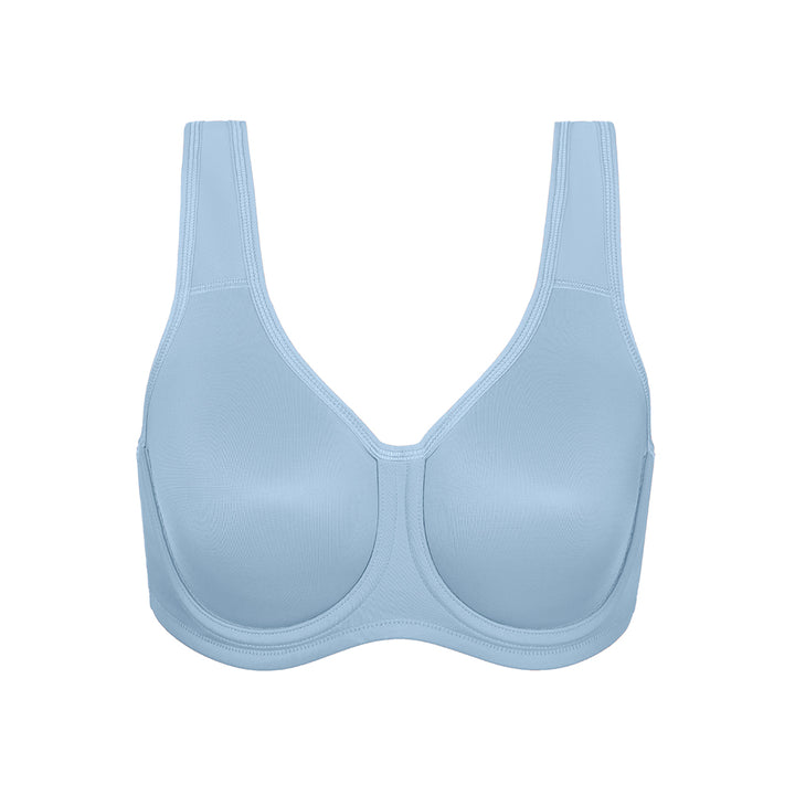 Keyla High Impact Double-layer Outer Underwire Sports Bra| C-G Cup| Aqua - Lotus