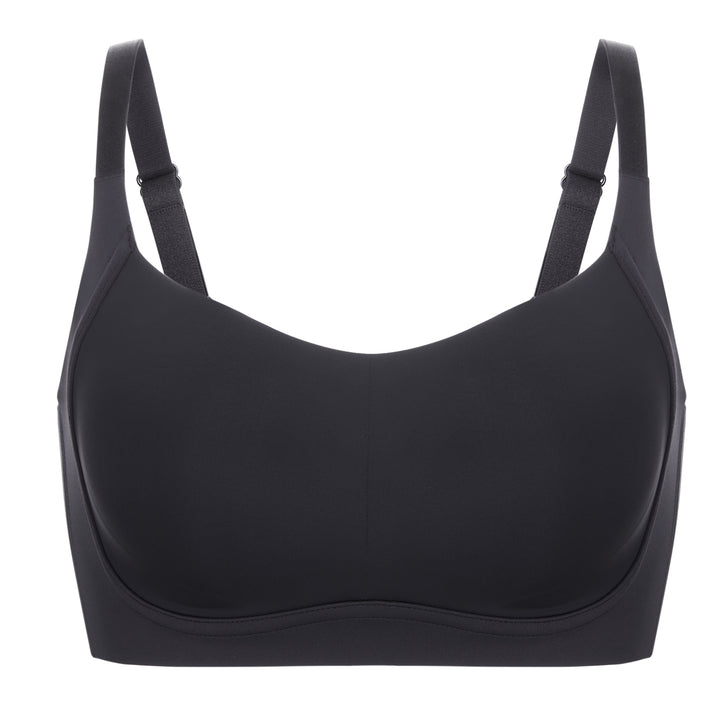 Leona Wireless Seamless Unlined Bralette| B-DDD | Beige-Black