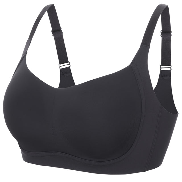 Leona Wireless Seamless Unlined Bralette| B-DDD | Beige-Black