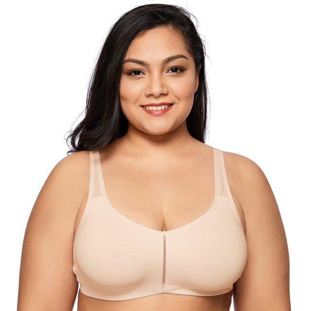 Andrea Comfort Support Wireless Soft Cup Bra |B - F Cup| Beige - Black - White