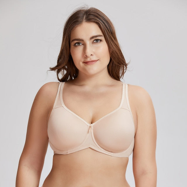 Soleil Seamless Underwire Minimizer Bra